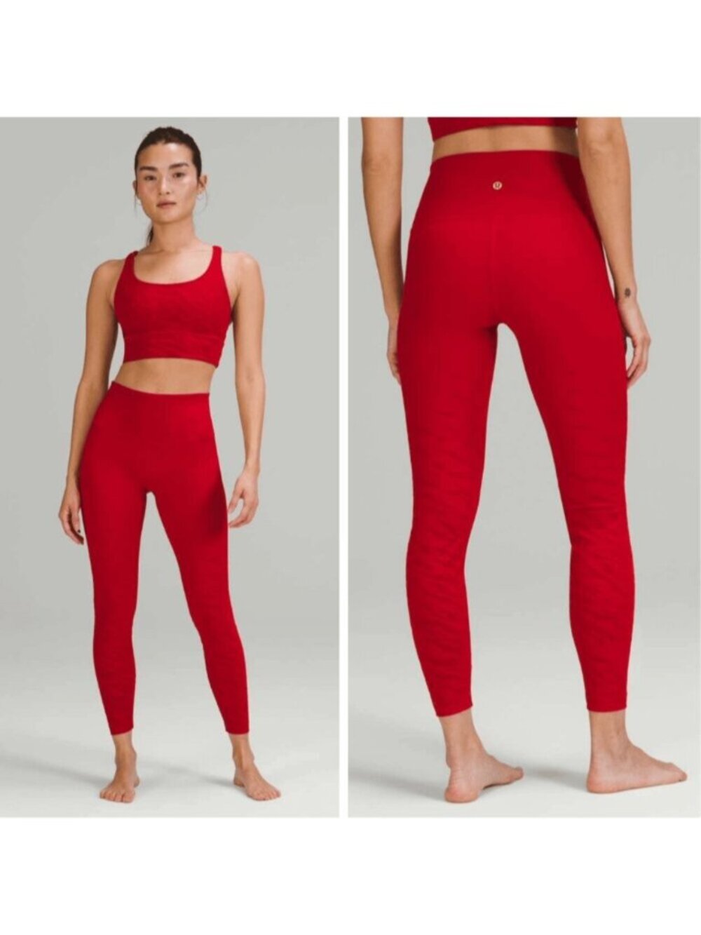lululemon athletica Vibrant Red High-Waist Leggings